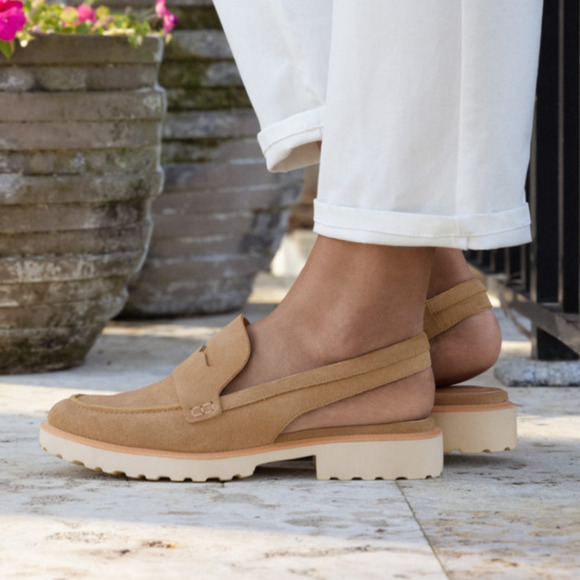 Cole Haan Shoes - Cole Haan Sesame Geneva Lug Slingback Mule Shoes